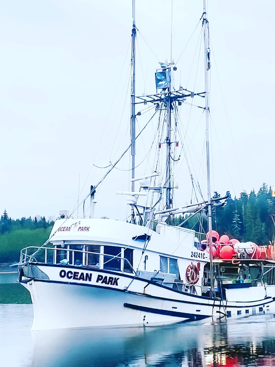 the fishing boat of Danny Wick of DCW Fishing Sales, Vancouver Island